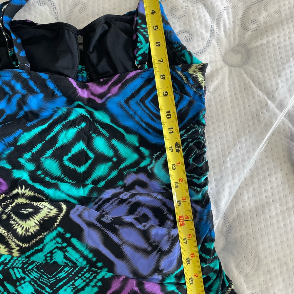 Coco Reef Multicolored 36dd Underwire Tankini - image 5